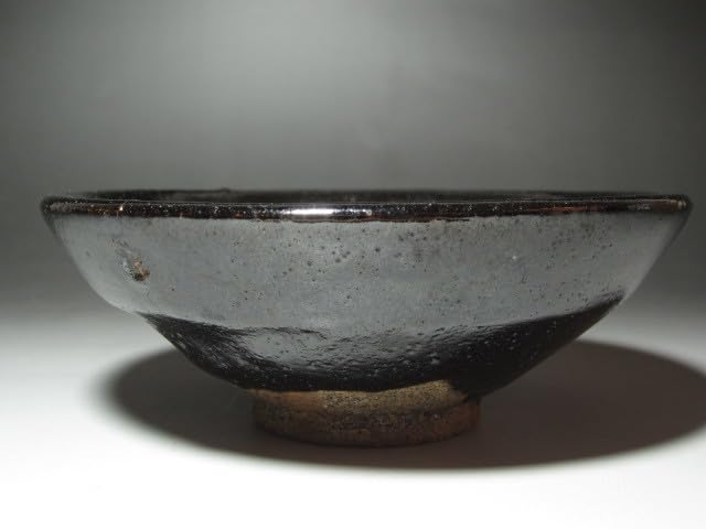 Amazon.co.jp: 下楽吉左衛門 六代 左入 黒平茶碗横雲表千家 七代 如心